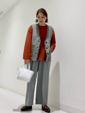 「RODE SKO」｜「アイテム（ローファー）」を使った、asamiさん（レディース・164cm）の夏コーディネート
