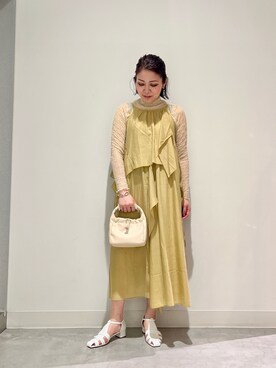「SENSE OF PLACE by URBAN RESEAR」｜「アイテム（ワンピース/ドレス）」を使った、asamiさん（レディース・164cm）の春コーディネート