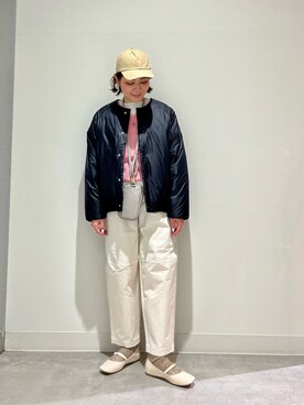 「SENSE OF PLACE by URBAN RESEAR」｜「アイテム（帽子）」を使った、asamiさん（レディース・164cm）の冬コーディネート