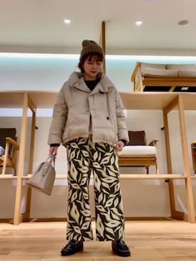 「HARUTA（ハルタ）の『別注』HARUTA×DOORS　キルトローファー（ローファー）」を使った、asamiさん（骨格ナチュラル・レディース・164cm）の秋コーディネート