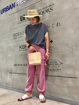 「KBF+」｜「アイテム（帽子）」を使った、asamiさん（レディース・164cm）の夏コーディネート