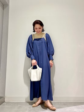 「SENSE OF PLACE by URBAN RESEAR」｜「アイテム（ワンピース/ドレス）」を使った、asamiさん（レディース・164cm）の春コーディネート