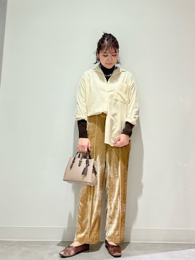 「URBANRESEARCH」｜「アイテム（バレエシューズ）」を使った、asamiさん（レディース・164cm）の秋コーディネート