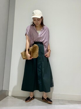 「RODE SKO」｜「アイテム（キャップ）」を使った、asamiさん（レディース・164cm）の夏コーディネート
