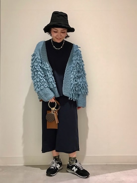 「RODE SKO」｜「アイテム（スウェット）」を使った、asamiさん（レディース・164cm）の冬コーディネート