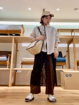 「帰省コーデ」｜asamiさん（レディース・164cm）の春コーディネート