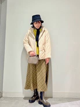「SENSE OF PLACE by URBAN RESEAR」｜「アイテム（帽子）」を使った、asamiさん（レディース・164cm）の秋コーディネート