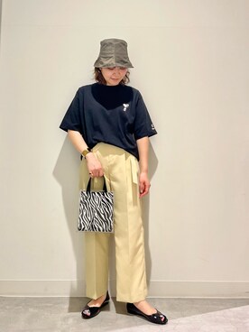 「SENSE OF PLACE by URBAN RESEAR」｜「アイテム（帽子）」を使った、asamiさん（レディース・164cm）の春コーディネート