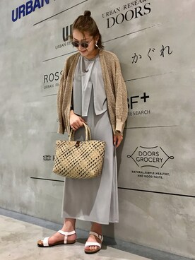 「URBAN RESEARCH（アーバンリサーチ）のアイテム（サングラス）」を使った、asamiさん（レディース・164cm）の夏コーディネート