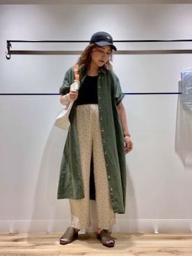 「URBANRESEARCH」｜「アイテム（ワンピース/ドレス）」を使った、asamiさん（レディース・164cm）の夏コーディネート