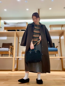 「アイテム（スカート）」を使った、asamiさん（レディース・164cm・40代）の冬コーディネート