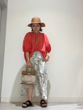 「SENSE OF PLACE by URBAN RESEAR」｜「アイテム（帽子）」を使った、asamiさん（レディース・164cm）の春コーディネート