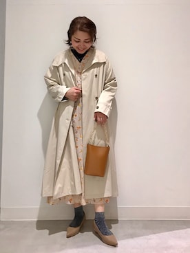 「SENSE OF PLACE by URBAN RESEAR」｜「アイテム（ワンピース/ドレス）」を使った、asamiさん（レディース・164cm）の春コーディネート
