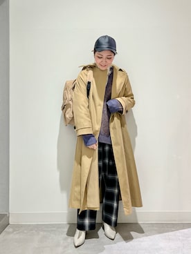 「RODE SKO」｜「アイテム（キャップ）」を使った、asamiさん（レディース・164cm）の秋コーディネート