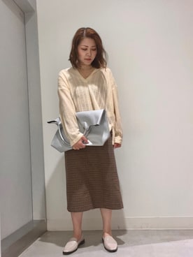 「RODE SKO」｜「アイテム（ローファー）」を使った、asamiさん（レディース・164cm）の夏コーディネート