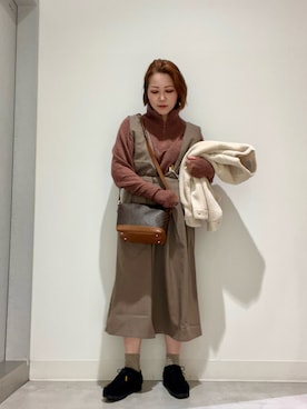 「アイテム（ワンピース/ドレス）」を使った、asamiさん（レディース・164cm・30代）の秋コーディネート