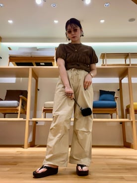 「SMELLY（スメリー）のアイテム」を使った、asamiさん（レディース・164cm）の夏コーディネート