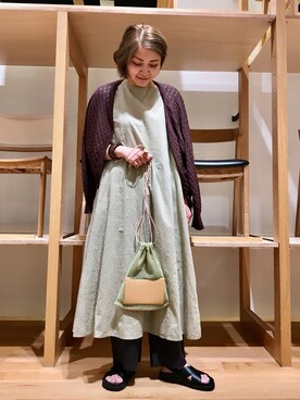 「KBF+」｜「アイテム（ワンピース/ドレス）」を使った、asamiさん（レディース・164cm）の夏コーディネート