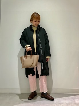 「SonnyLabel」｜「アイテム（ローファー）」を使った、asamiさん（レディース・164cm）の冬コーディネート