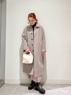 「SonnyLabel」｜「アイテム（ブーツ）」を使った、asamiさん（レディース・164cm）の冬コーディネート