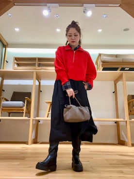 「アイテム（スカート）」を使った、asamiさん（レディース・164cm・30代）の秋コーディネート