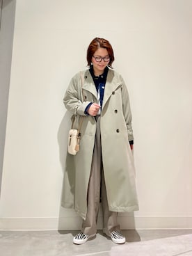 「ラップパンツ」｜「アイテム（ジャケット/アウター）」を使った、asamiさん（レディース・164cm）の冬コーディネート