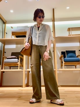 「KBF（ケイビーエフ）のアイテム」を使った、asamiさん（レディース・164cm）の春コーディネート