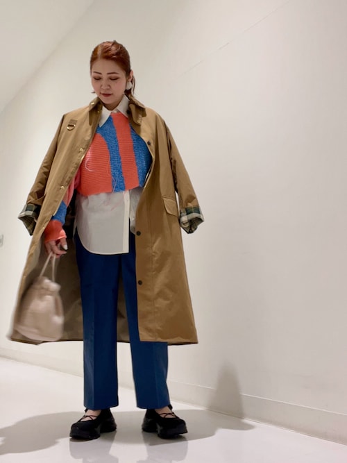 Barbourのモッズコートを使ったレディース人気ファッション