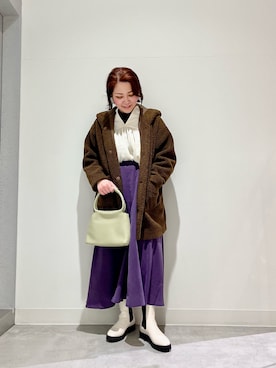 「サイドゴアブーツ」｜asamiさん（レディース・164cm）の冬コーディネート