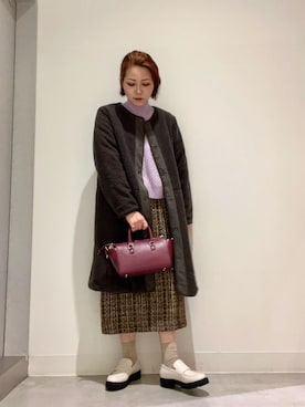 「RODE SKO」｜「アイテム（ローファー）」を使った、asamiさん（レディース・164cm）の秋コーディネート