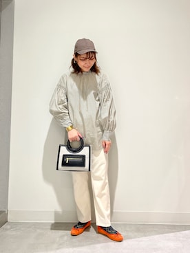 「RODE SKO」｜「アイテム（キャップ）」を使った、asamiさん（レディース・164cm）の秋コーディネート