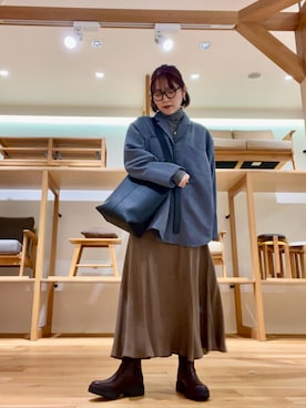 「秋のシャツ着こなし術」｜asamiさん（レディース・164cm）の秋コーディネート
