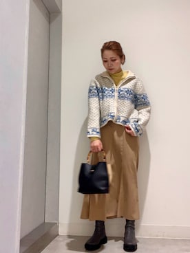 「SonnyLabel」｜「アイテム（ブーツ）」を使った、asamiさん（レディース・164cm）の秋コーディネート