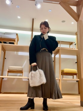 「ur_welcomes」｜「アイテム（ジャケット/アウター）」を使った、asamiさん（レディース・164cm）の冬コーディネート