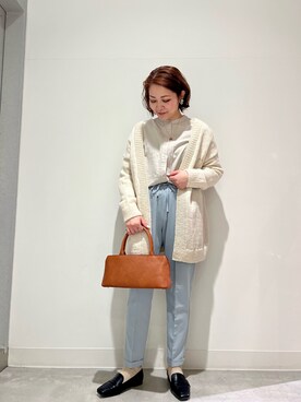 「RODE SKO」｜「アイテム（ローファー）」を使った、asamiさん（レディース・164cm）の冬コーディネート