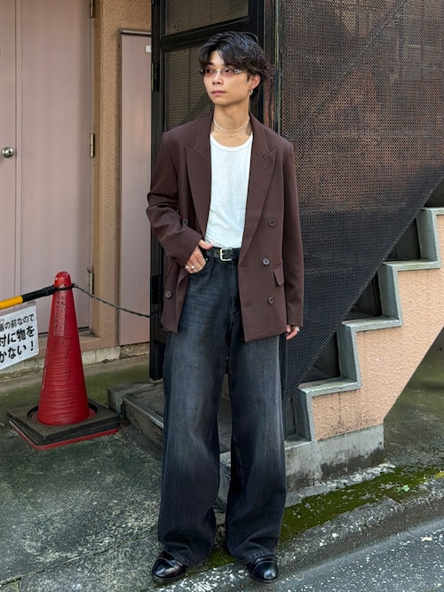「SINSS（シンス）のSlim fit tank top / スリムフィットタンクトップ（タンクトップ）」を使った、ひびさん（メンズ・168cm）の秋コーディネート