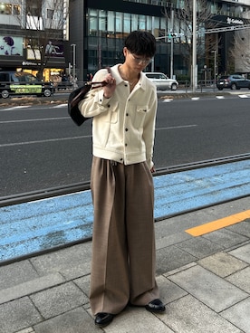 「A.D.S.R.（エーディーエスアール）のアイテム」を使った、ひびさん（メンズ・168cm）の冬コーディネート