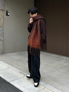 「マフラーコーデ」｜ひびさん（メンズ・168cm）の秋コーディネート