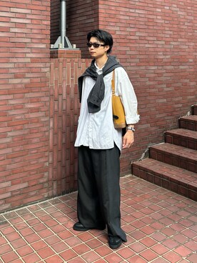 「Bonnie Clyde（ボニークライド）のアイテム」を使った、ひびさん（メンズ・168cm）の秋コーディネート