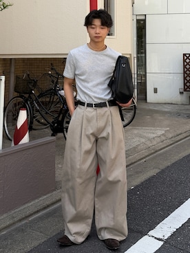 「Berwick1707（バーウィック）のアイテム」を使った、ひびさん（メンズ・168cm）の春コーディネート