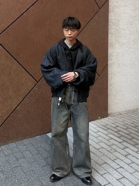 「G-SHOCK（ジーショック）のG-STEEL(Gスチール) / SLEEK STYLE / GST-B1000D-1AJF（アナログ腕時計、ブラック系）」を使った、ひびさん（メンズ・168cm）の春コーディネート