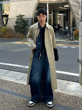 「SINSS（シンス）のアイテム」を使った、ひびさん（メンズ・168cm）の冬コーディネート