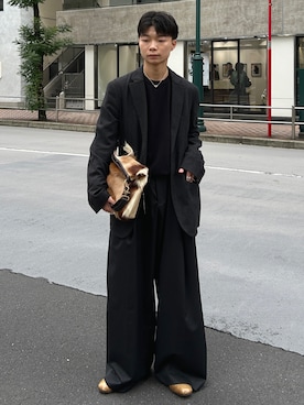 「アイテム（ニット/セーター）」を使った、ひびさん（メンズ・168cm・20代）の秋コーディネート