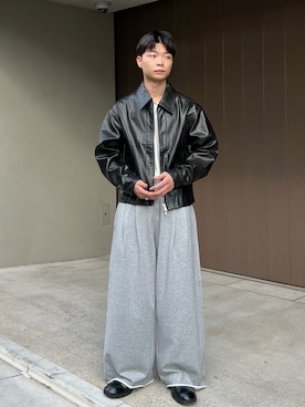 「アイテム（ブルゾン）」を使った、ひびさん（メンズ・168cm・20代）の秋コーディネート