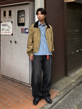 「SINSS（シンス）のアイテム（ジャケット/アウター）」を使った、ひびさん（メンズ・168cm）の秋コーディネート