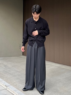 「アイテム（カーディガン/ボレロ）」を使った、ひびさん（メンズ・168cm）の秋コーディネート