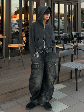 「UGG（アグ）のアイテム」を使った、ひびさん（メンズ・168cm）の冬コーディネート