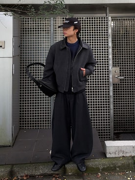 「SINSS（シンス）のアイテム（ブルゾン）」を使った、ひびさん（メンズ・168cm）の秋コーディネート