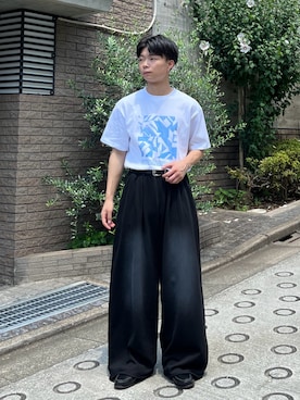 「G.H.BASS（ジーエイチバス）のG.H.BASS/BA11035H/LOGAN/ローファー（ローファー）」を使った、ひびさん（メンズ・168cm・20代）の夏コーディネート