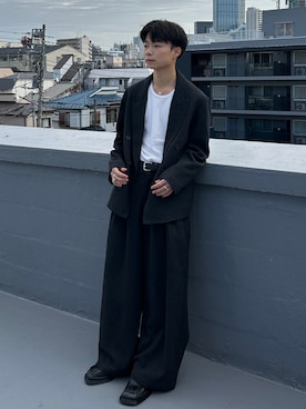 「アイテム（タンクトップ）」を使った、ひびさん（メンズ・168cm・20代）の秋コーディネート